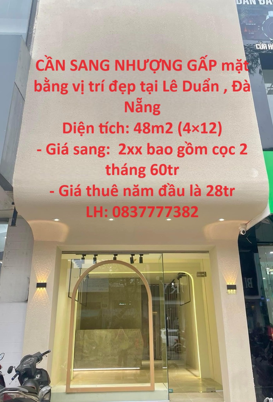 CẦN SANG NHƯỢNG GẤP mặt bằng vị trí đẹp tại Lê Duẩn , Đà Nẵng - Ảnh chính